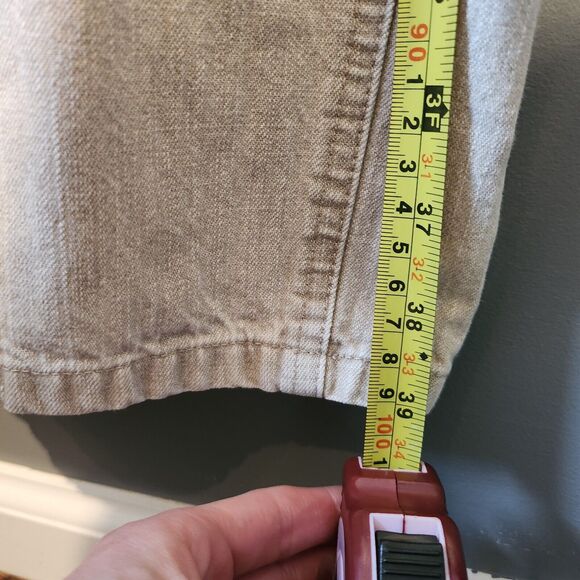 Lee Original Jeans Tan Khaki Straight Leg Vintage Women's Size 12M - Picture 5 of 7